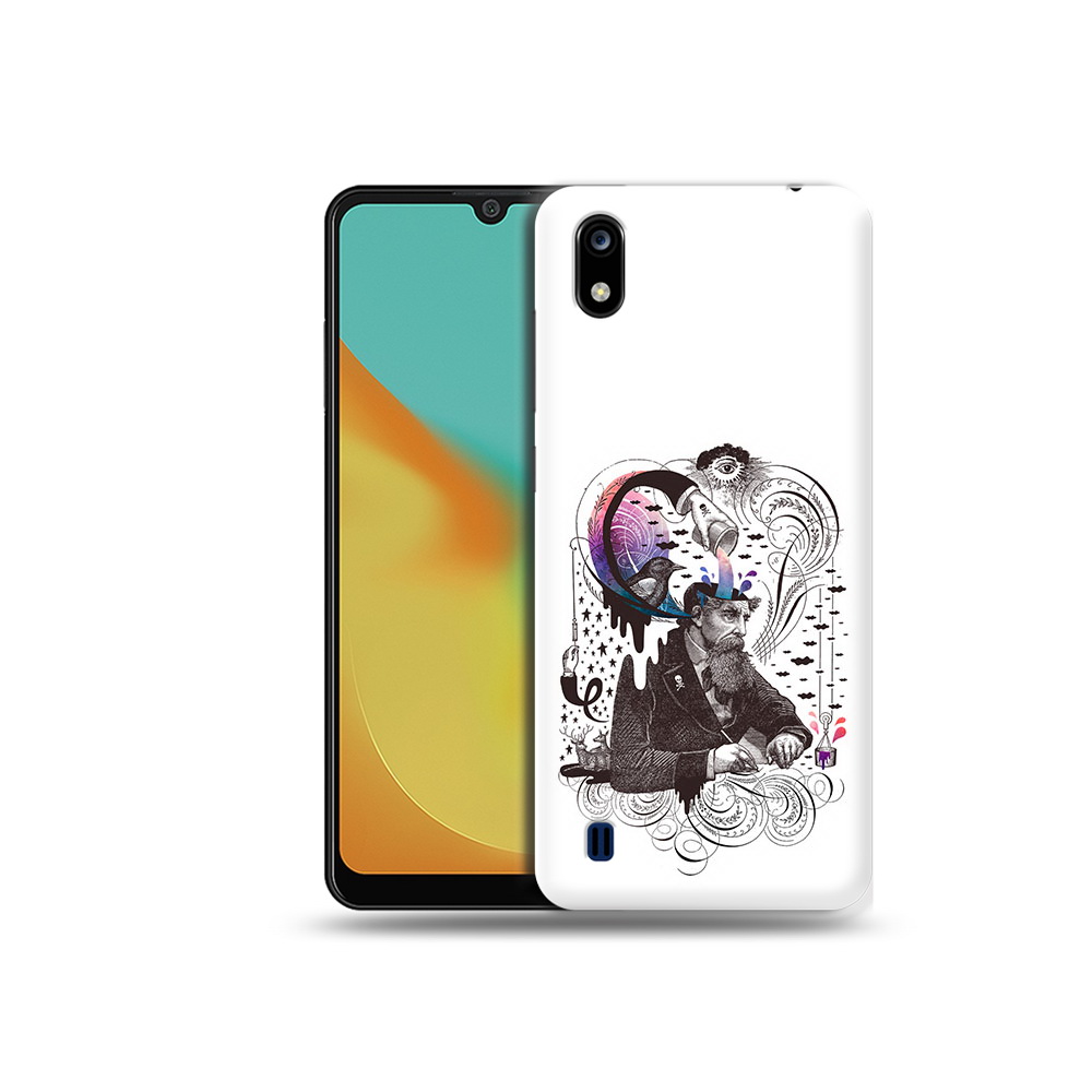 Чехол MyPads Tocco для ZTE Blade A7 абстракция думающий мужчина (PT136477.473.210)