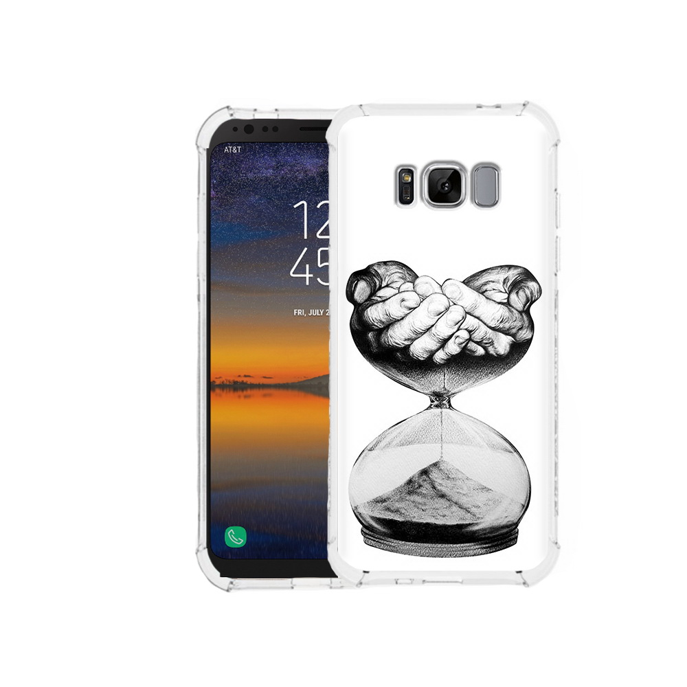Чехол MyPads Tocco для Samsung Galaxy S8 часы жизни черно белый (PT107395.590.669)
