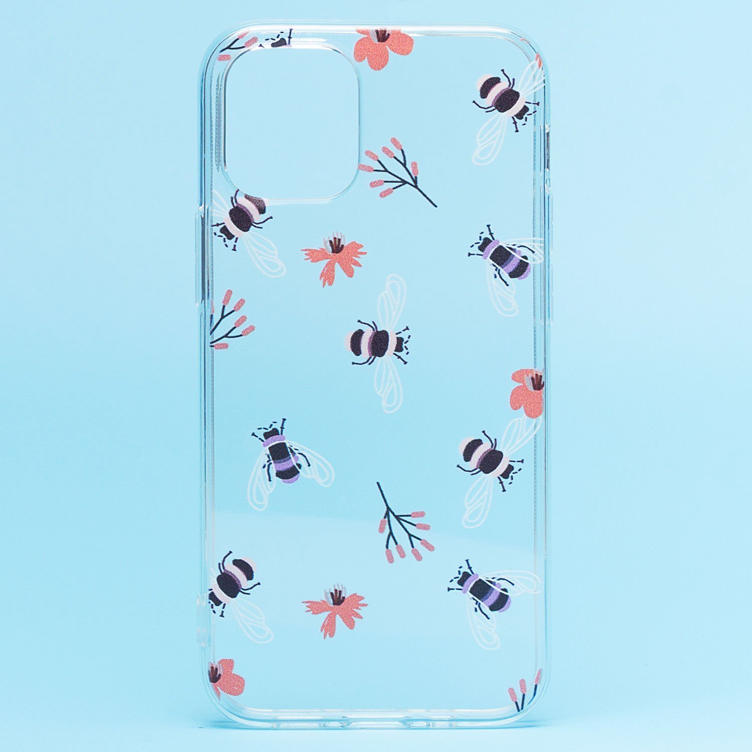 

Чехол iPhone 12 mini силиконовый (рис.236/003), Прозрачный, iPhone 12 mini