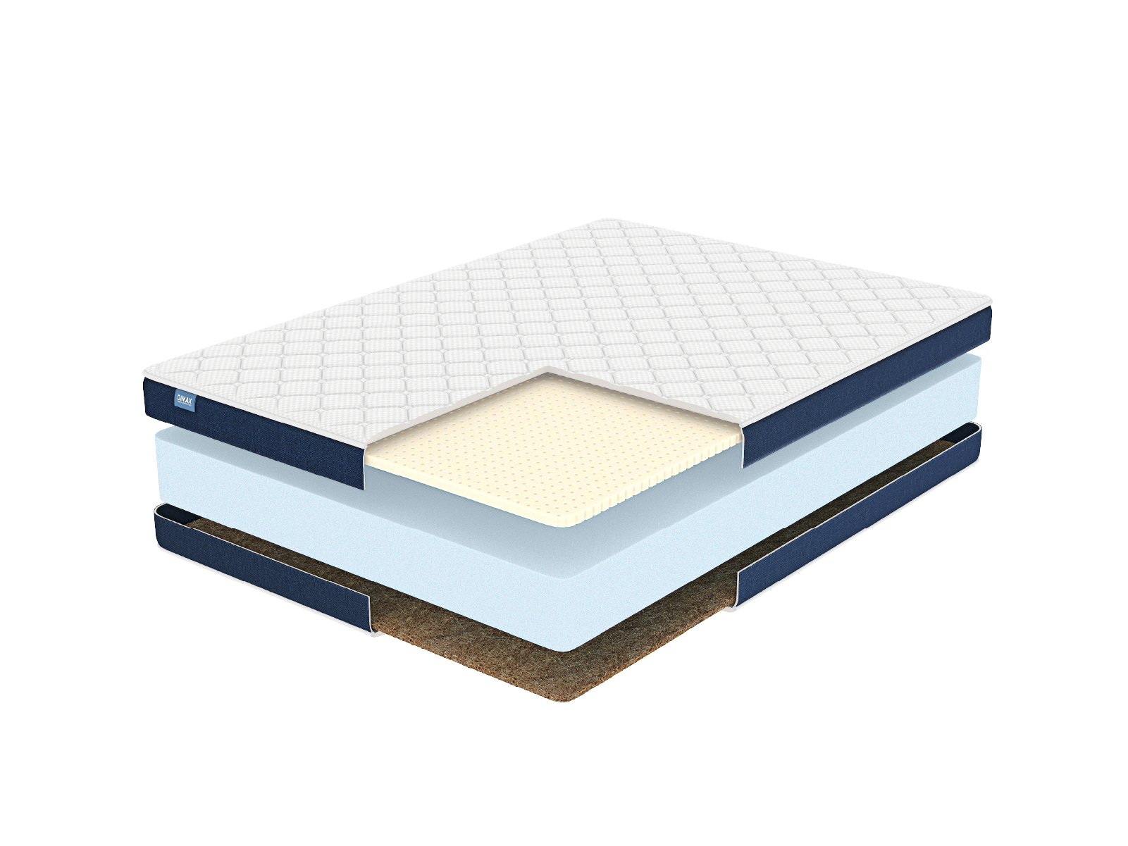 

Матрас Dimax Практик Чип Ролл 18 Латекс Кокос 110x210, Практик Чип Ролл 18 Латекс Кокос