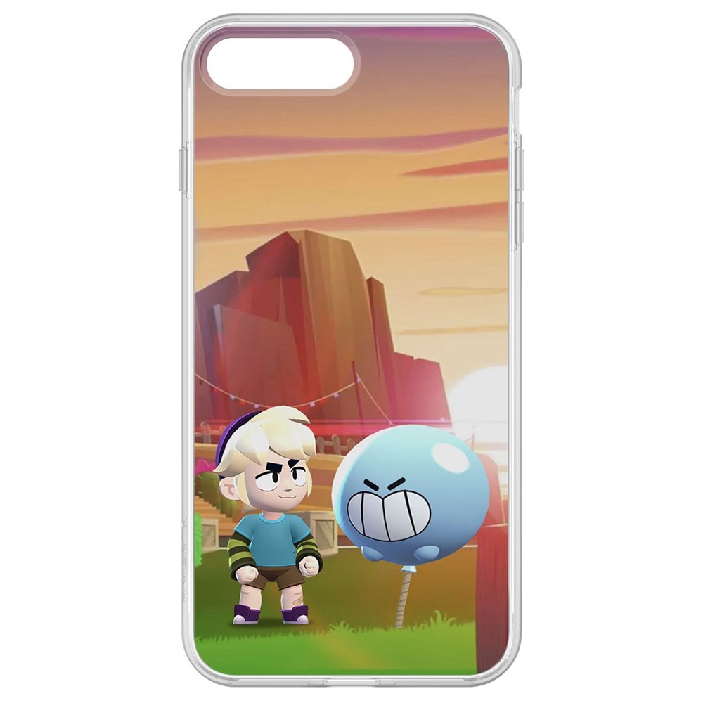 

Чехол-накладка Brawl Stars-Гас для iPhone 7 Plus, Прозрачный