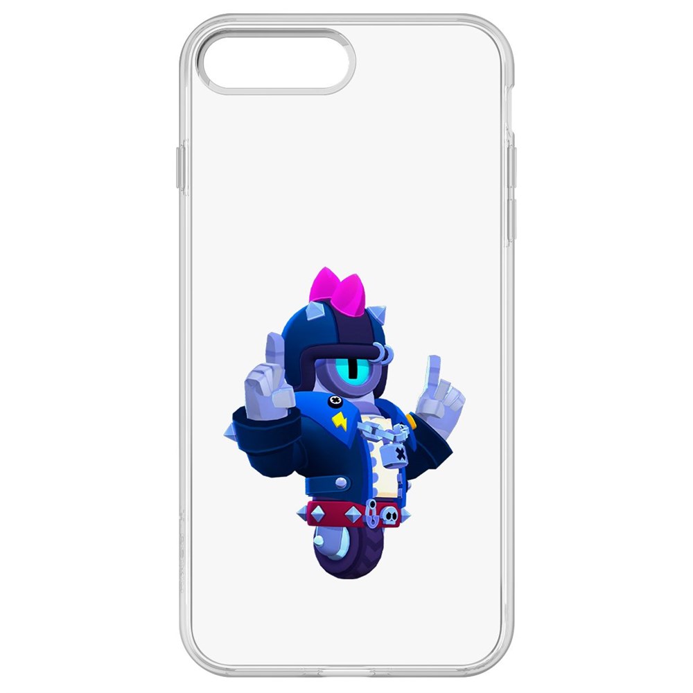 

Чехол-накладка Brawl Stars-Дикий Сту для iPhone 8 Plus, Прозрачный