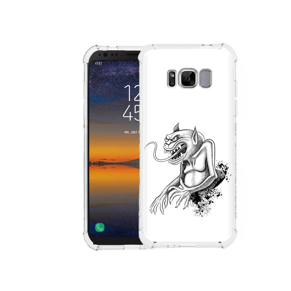

Чехол MyPads Tocco для Samsung Galaxy S8 чорт (PT107395.590.692), Прозрачный, Tocco