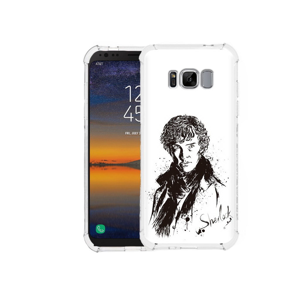 

Чехол MyPads Tocco для Samsung Galaxy S8 шерлок холмс портрет (PT107395.590.698), Прозрачный, Tocco