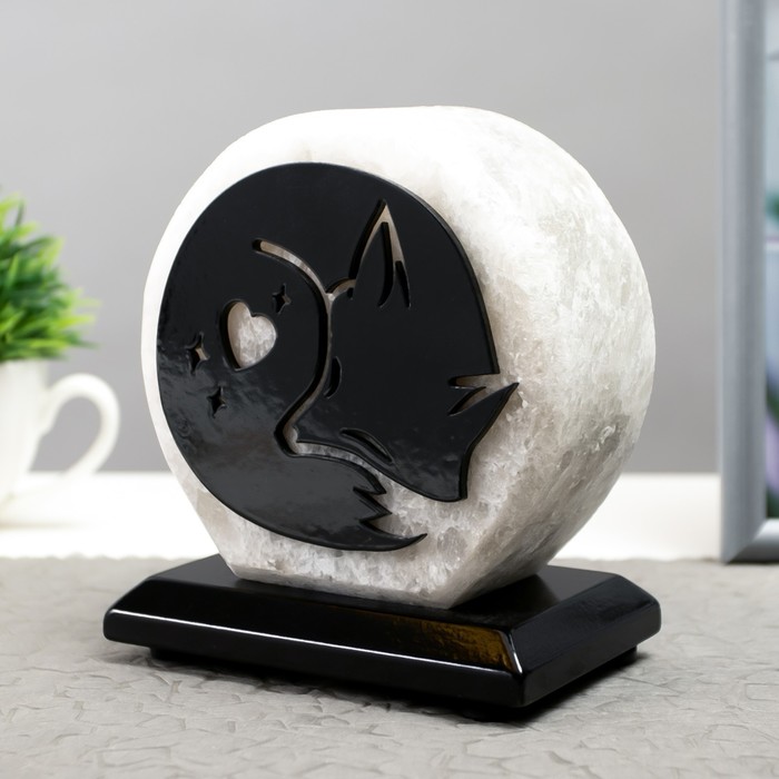 

Соляной светильник "Лисичка" E14 15Вт диммер бел.соль 1,5-2 кг 13х8х15 см