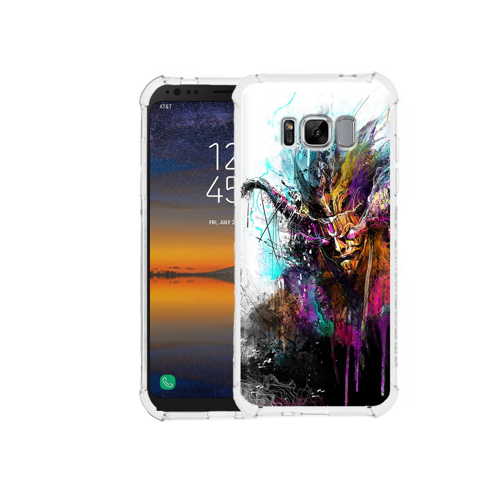 

Чехол MyPads Tocco для Samsung Galaxy S8 яркий дьявол (PT107395.590.709), Прозрачный, Tocco