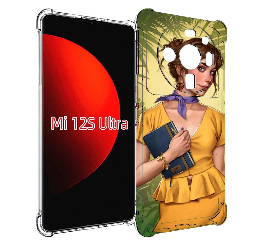 

Чехол MyPads девушка-в-зелени женский для Xiaomi 12S Ultra, Прозрачный, Tocco