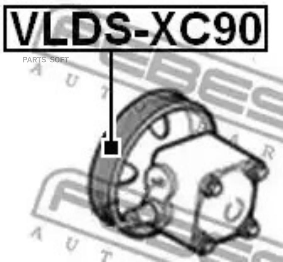 Шкив насоса гидроусилителя руля VOLVO XC90 2003- FEBEST VLDS-XC90