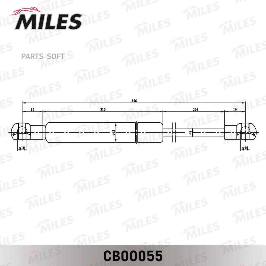 

Амортизатор Крышки Багажника Ford Fusion Универсал 02- (Lesjofors 81 275 55) Cb00055 Miles