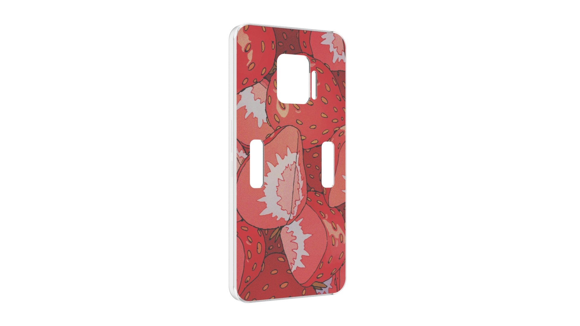 Чехол MyPads рисованная-клубника для ZTE Nubia Red Magic 7 Pro