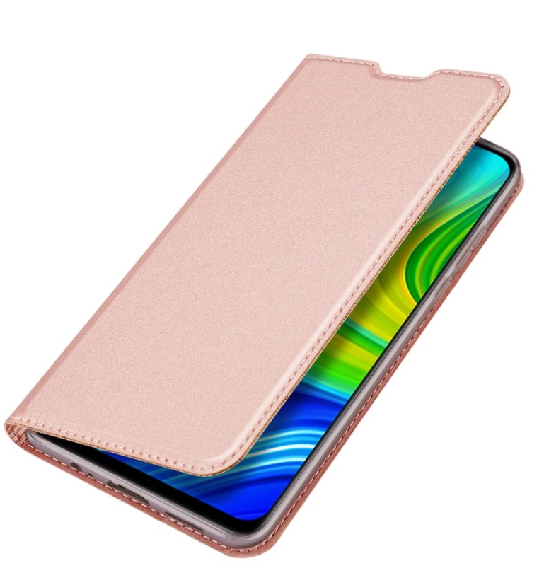 

Чехол-книжка для Xiaomi Redmi Note 9/10X, DU DU, боковая, розовая, Розовый