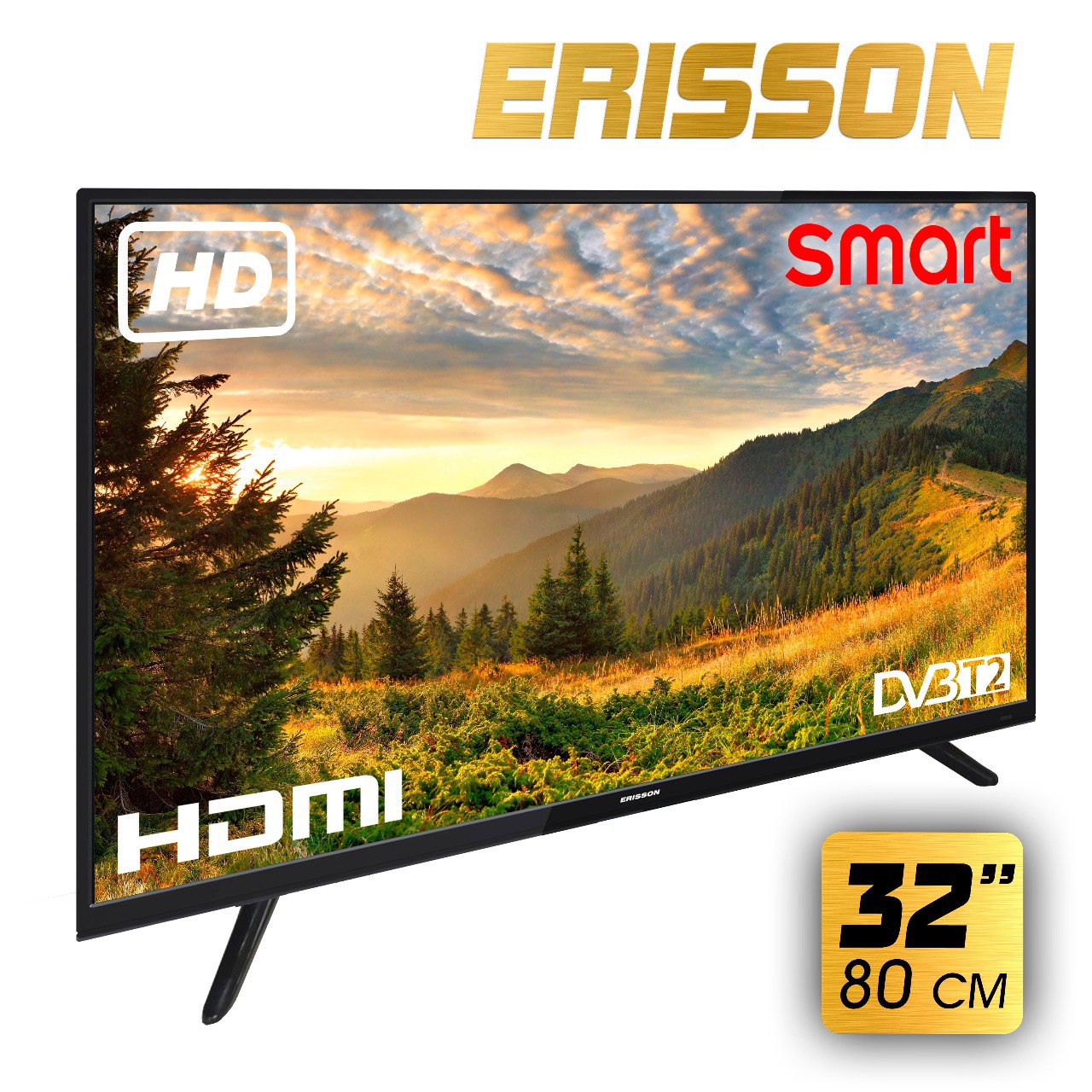 

Телевизор Erisson D-LED Slim 32LES901T2SM, 32"(80см), HD, Черный, 32LES901T2SM