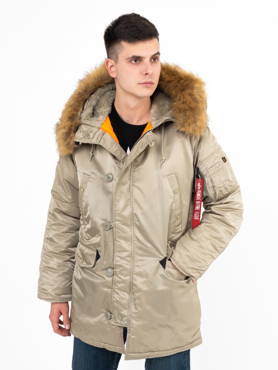 Парка мужская Alpha Industries N3B хаки S