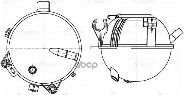 Бачок Расширит. Охл. Жидкости Для А/М Skoda Octavia A5 (04-)/Vw Passat B6 (05-)/B7 (11-) (