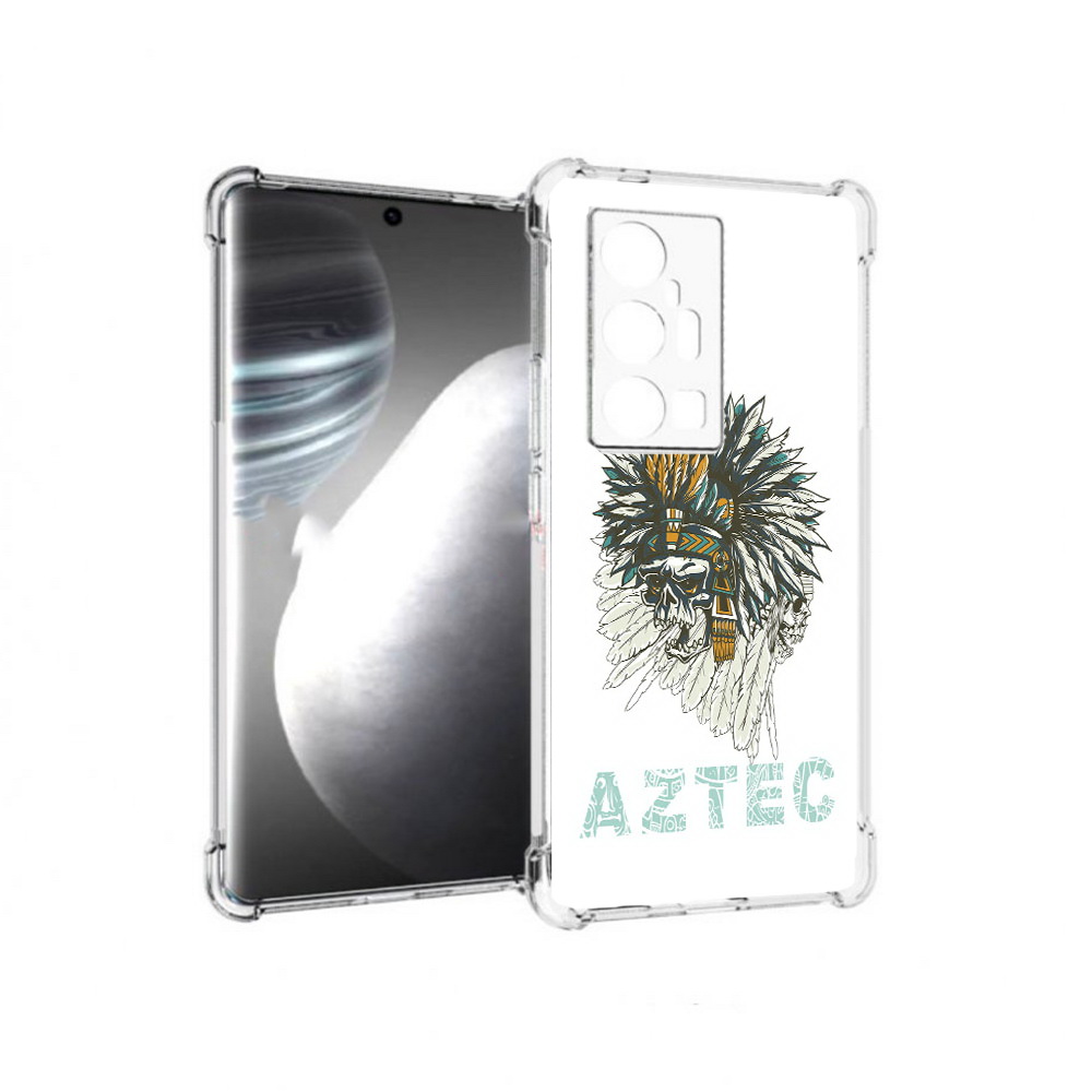 

Чехол MyPads Tocco для Vivo X7 Pro скелет индеец (PT227071.403.602), Прозрачный, Tocco