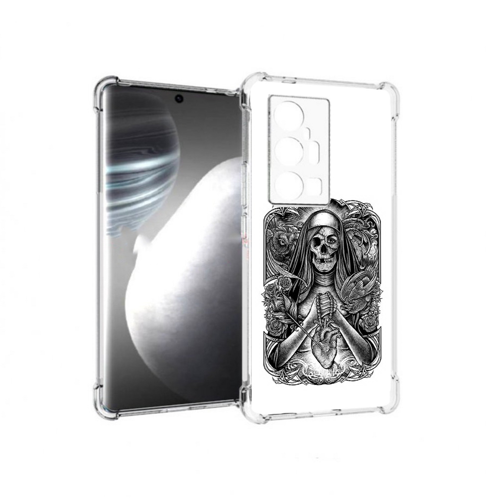 

Чехол MyPads Tocco для Vivo X7 Pro скелет с сердцем (PT227071.403.603), Прозрачный, Tocco