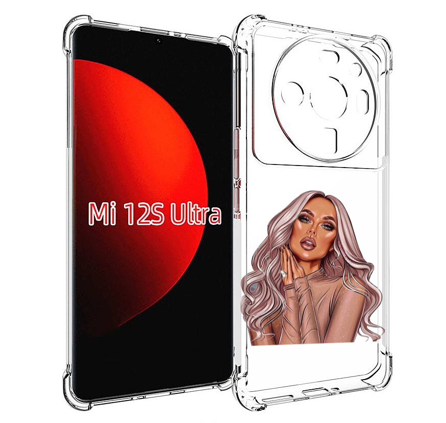 

Чехол MyPads девушка-в-коричневых-оттенках для Xiaomi 12S Ultra, Прозрачный, Tocco