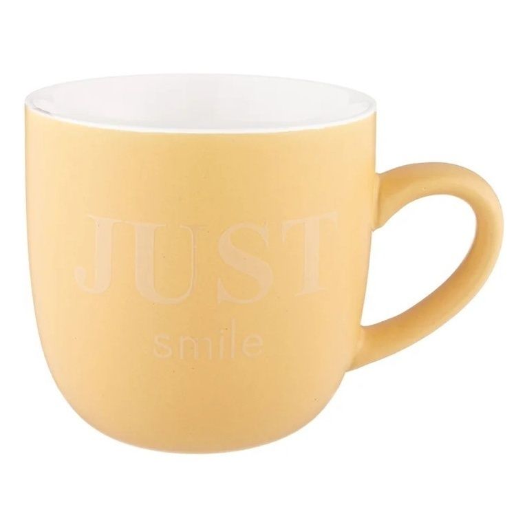 

Кружка Lefard Just Smile 410 мл желтая