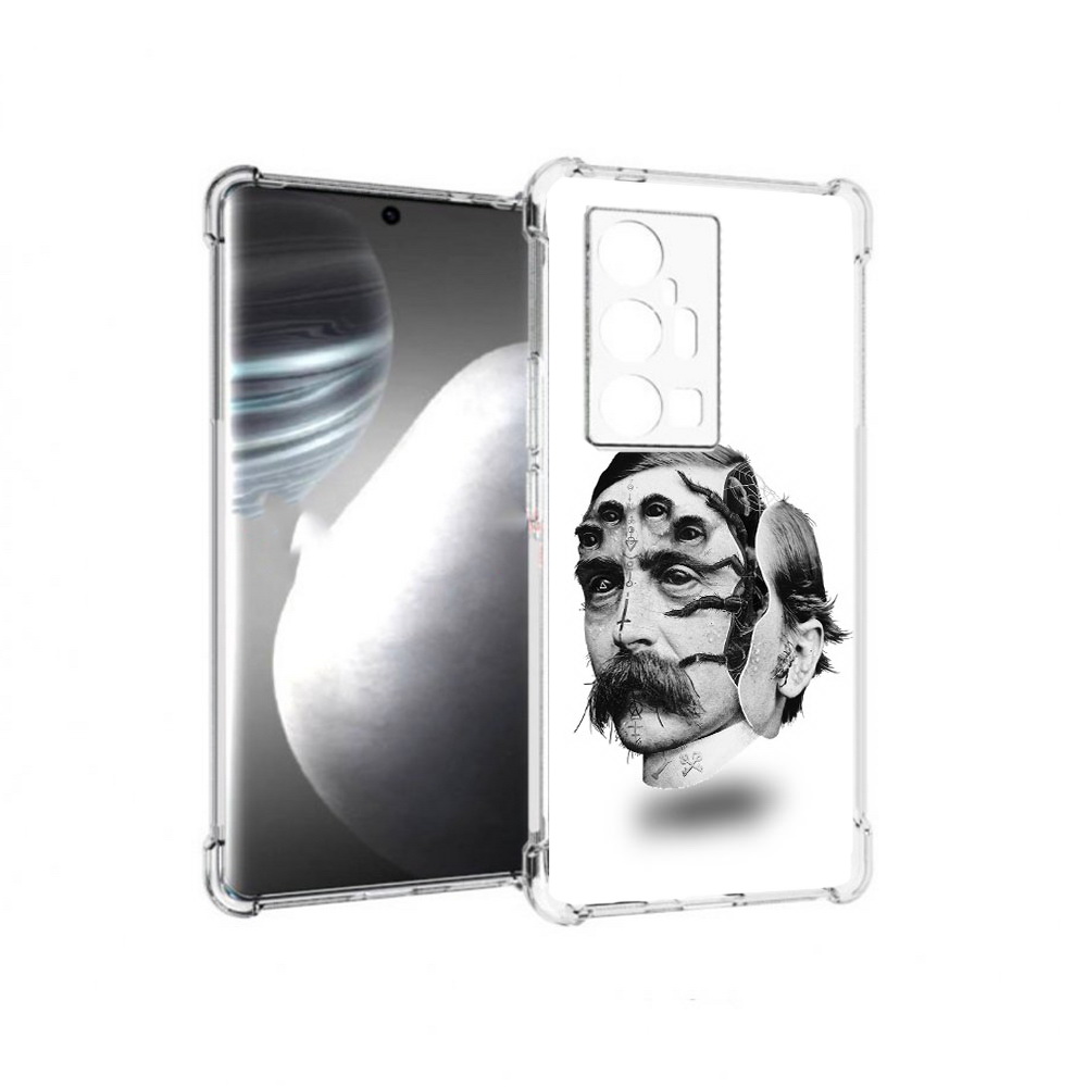 

Чехол MyPads Tocco для Vivo X7 Pro страшное лицо мужчины (PT227071.403.629), Прозрачный, Tocco