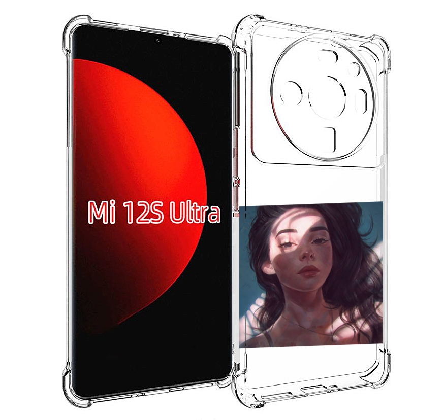 

Чехол MyPads девушка-в-лучах женский для Xiaomi 12S Ultra, Прозрачный, Tocco