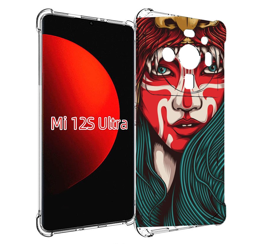 

Чехол MyPads девушка-в-маскировке для Xiaomi 12S Ultra, Прозрачный, Tocco