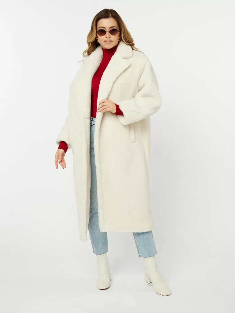 

Шуба женская Tom Kerli Tkw351Wopl Белая 40Ru, TKW351WOPL