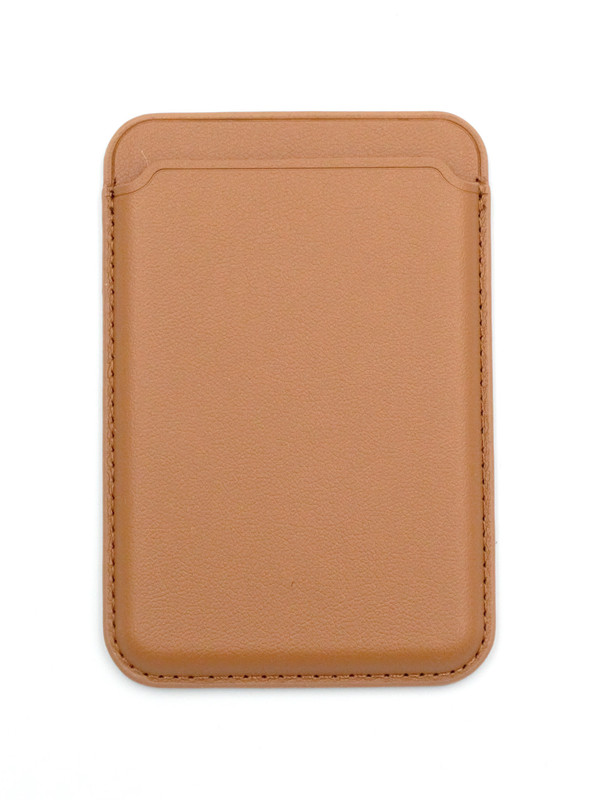 

Картхолдер Leather Collection кожаный MagSafe на iPhone 13 Pro Max-Коричневый, Apple iPhone 13 Pro Max
