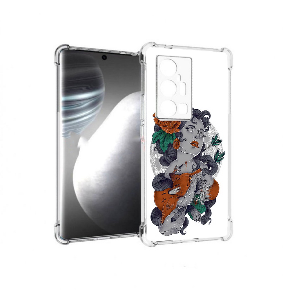 

Чехол MyPads Tocco для Vivo X7 Pro темная девушка с лисой (PT227071.403.639), Прозрачный, Tocco