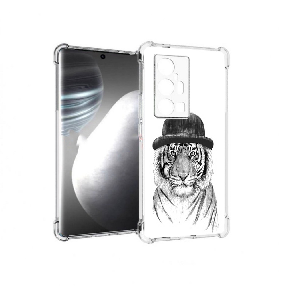 

Чехол MyPads Tocco для Vivo X7 Pro тигр британец (PT227071.403.641), Прозрачный, Tocco
