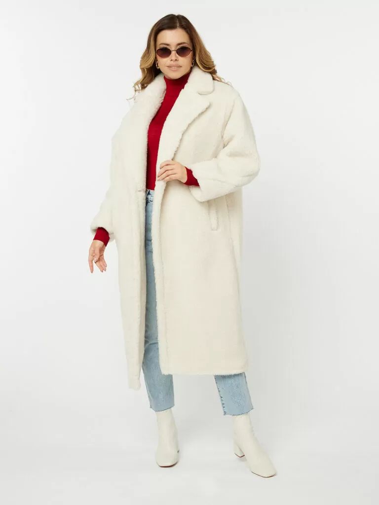 Шуба женская TOM KERLI TKW351WOPL белая 44RU