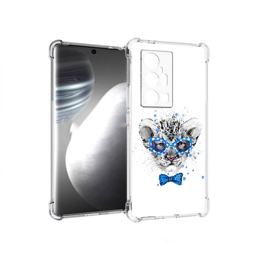 

Чехол MyPads Tocco для Vivo X7 Pro тигренок с бабочкой (PT227071.403.642), Прозрачный, Tocco