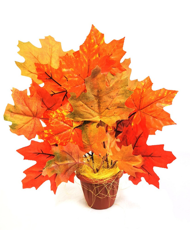 

Искусственная композиция из веток клена, Оранжевый