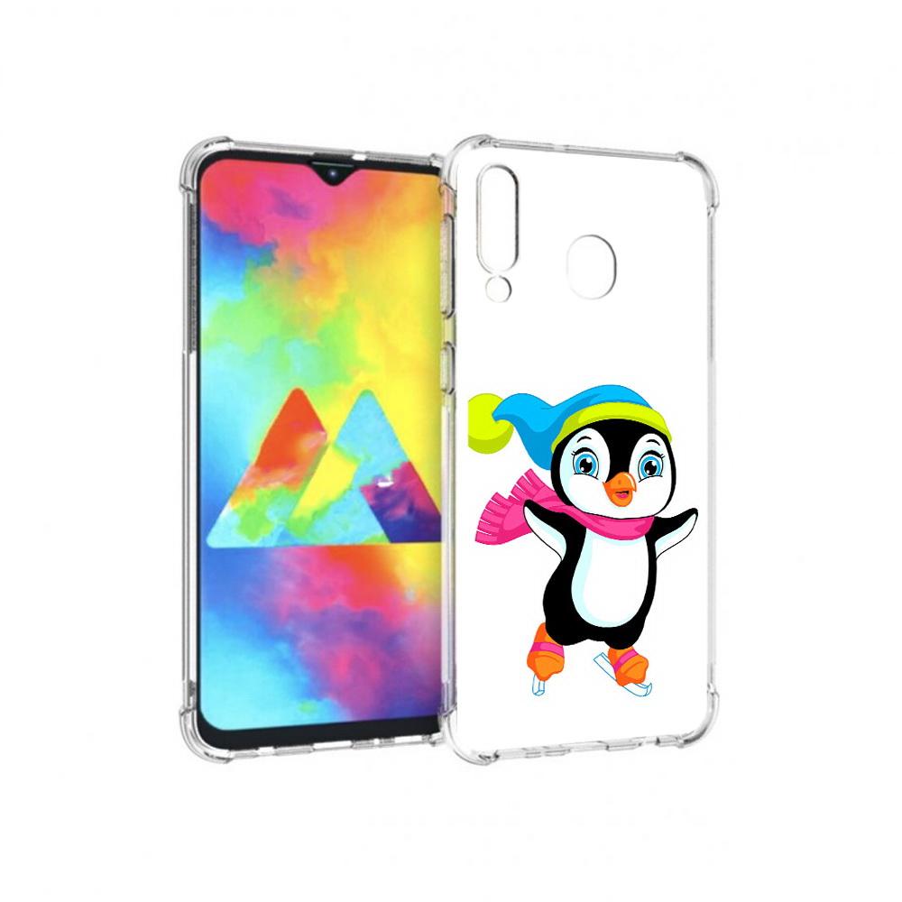 

Чехол MyPads Tocco для Samsung Galaxy M30 пингвин на коньках (PT138437.525.540), Прозрачный, Tocco
