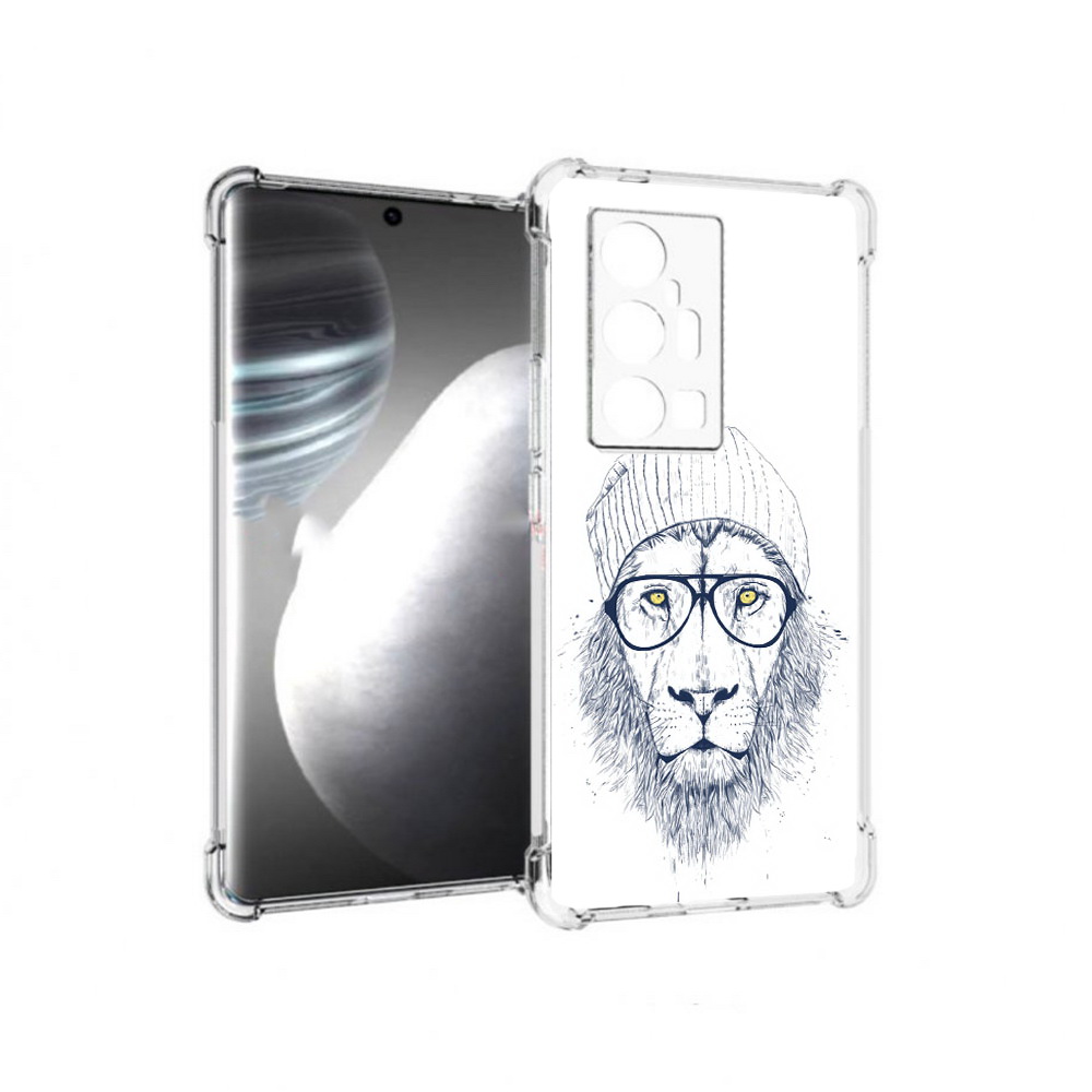 

Чехол MyPads Tocco для Vivo X7 Pro хиппи лев (PT227071.403.663), Прозрачный, Tocco