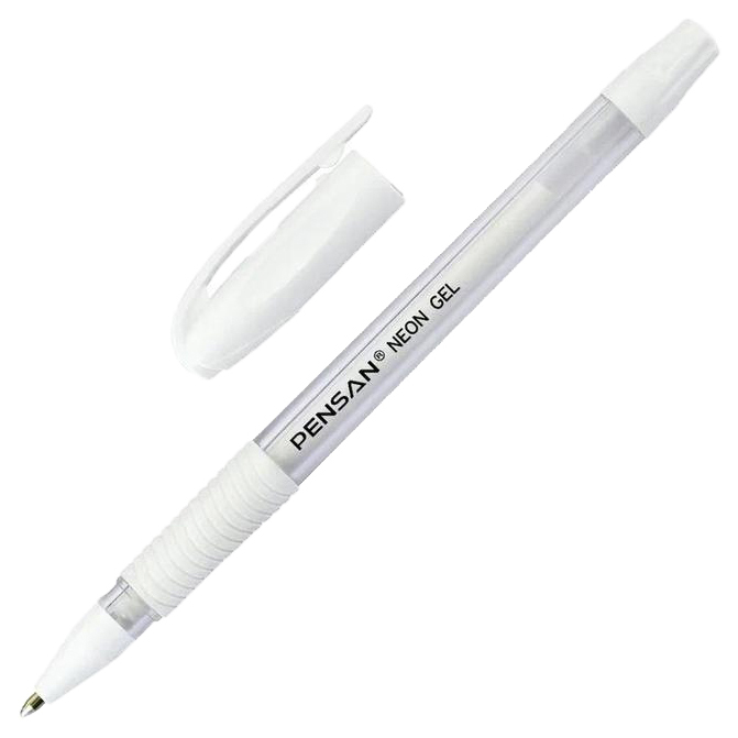 Ручка гелевая неавтоматичекая PENSAN цвет чернил NEON WHITE 1,0 мм 2290/12