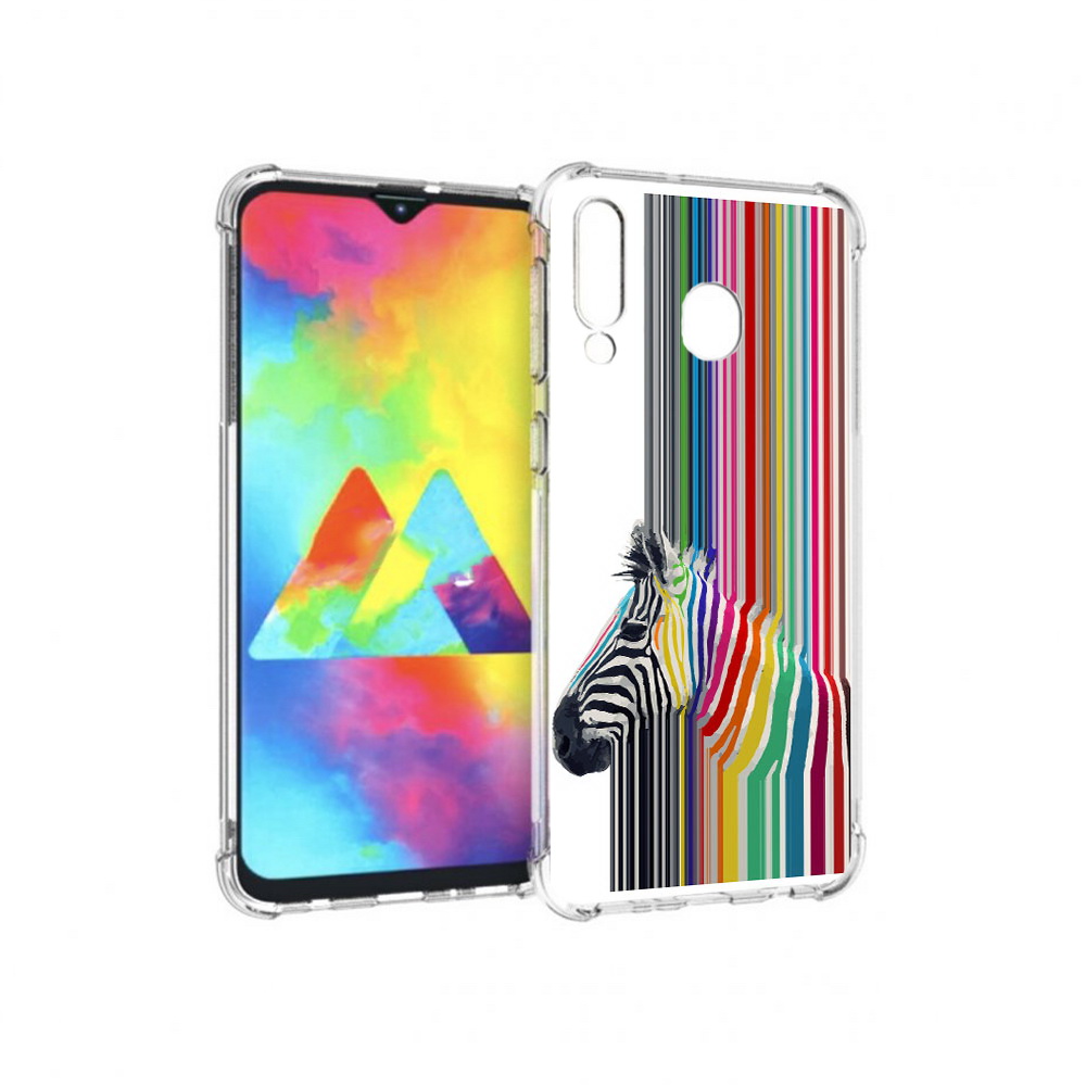

Чехол MyPads Tocco для Samsung Galaxy M30 радужная зебра (PT138437.525.565), Прозрачный, Tocco