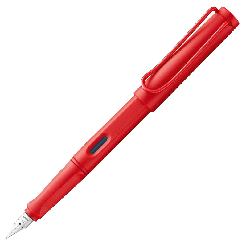 фото Ручка перьевая lamy safari матовый красный ef 4036365