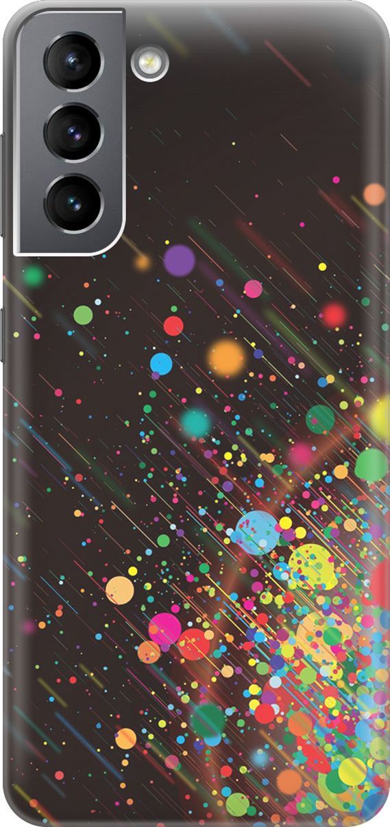 

Чехол на Samsung Galaxy S21 FE 5G с принтом "Яркое настроение", Зеленый;красный, 3924