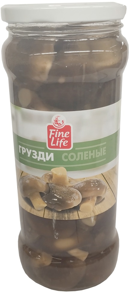 

Грузди Fine Life целые соленые 580 г
