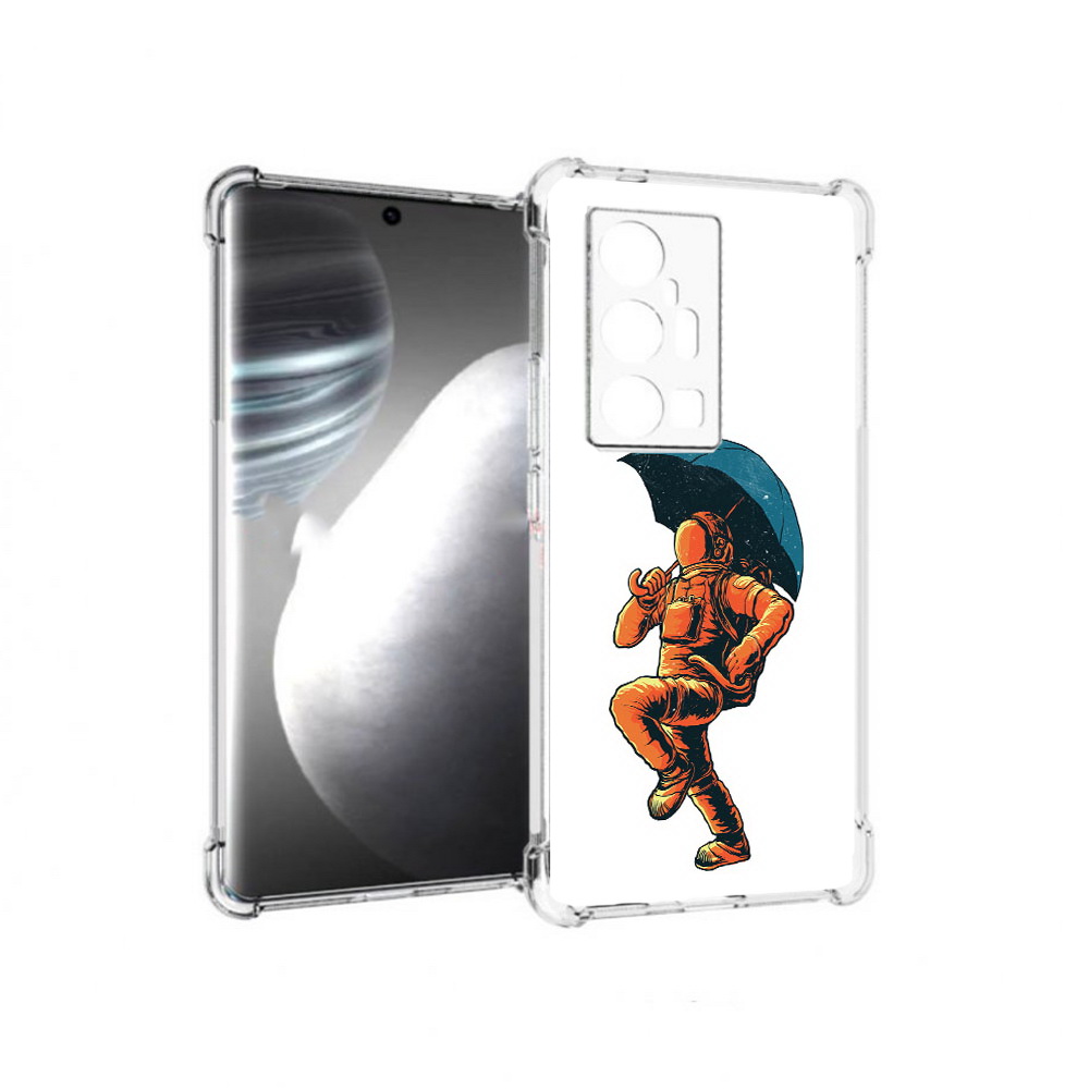 

Чехол MyPads Tocco для Vivo X7 Pro шагающий космонавт с зонтом (PT227071.403.695), Прозрачный, Tocco