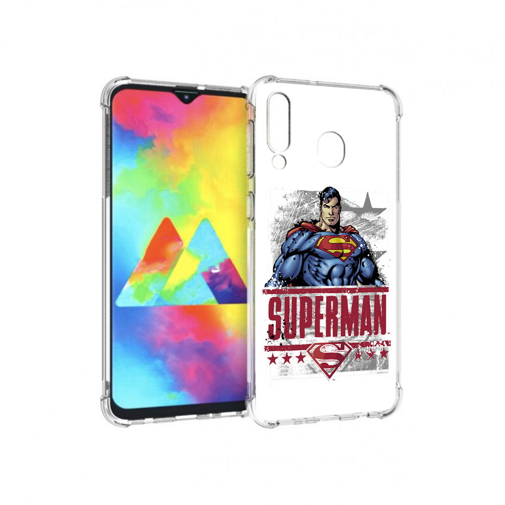 

Чехол MyPads Tocco для Samsung Galaxy M30 рисунок супермен (PT138437.525.583), Прозрачный, Tocco