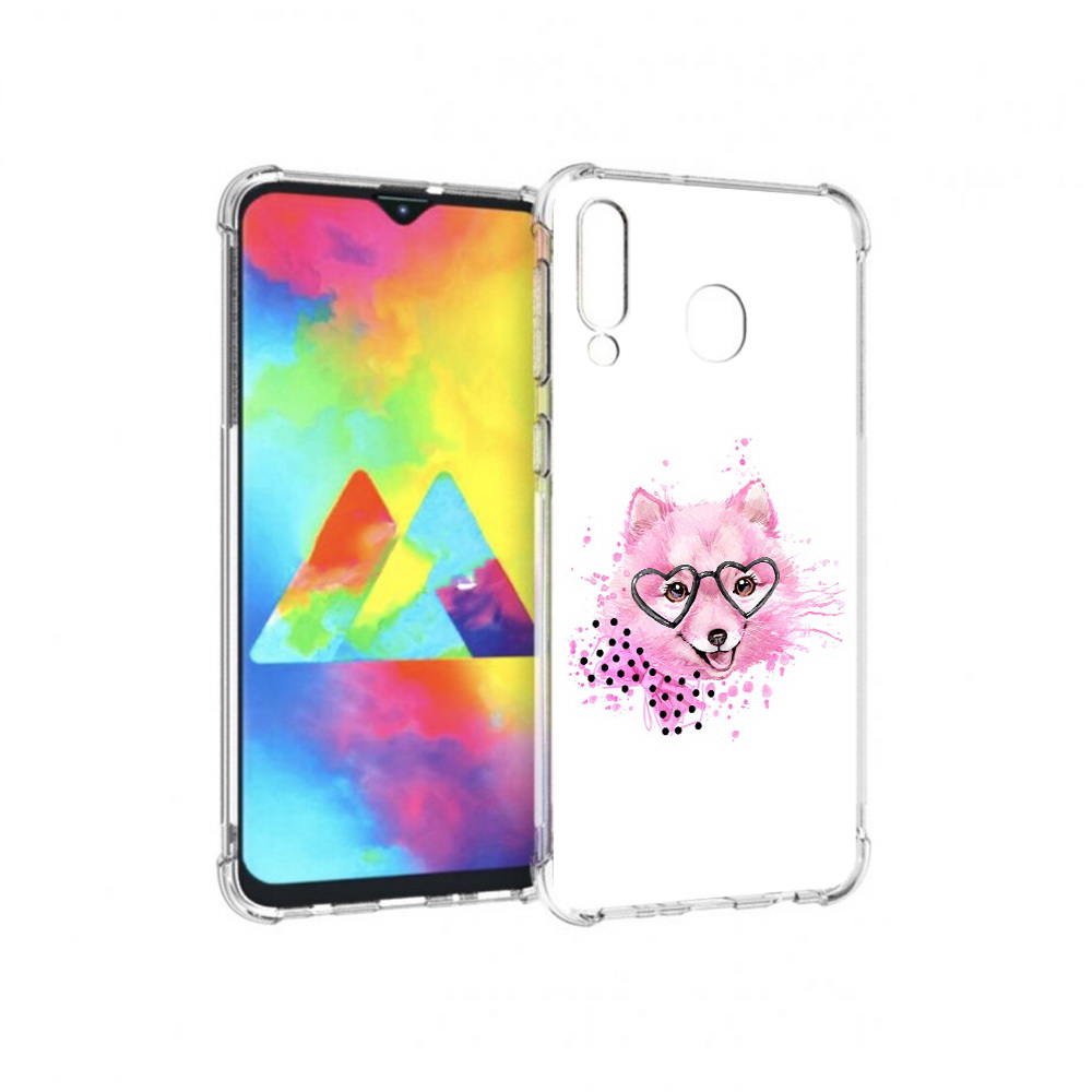 

Чехол MyPads Tocco для Samsung Galaxy M30 розовый волченок (PT138437.525.585), Прозрачный, Tocco