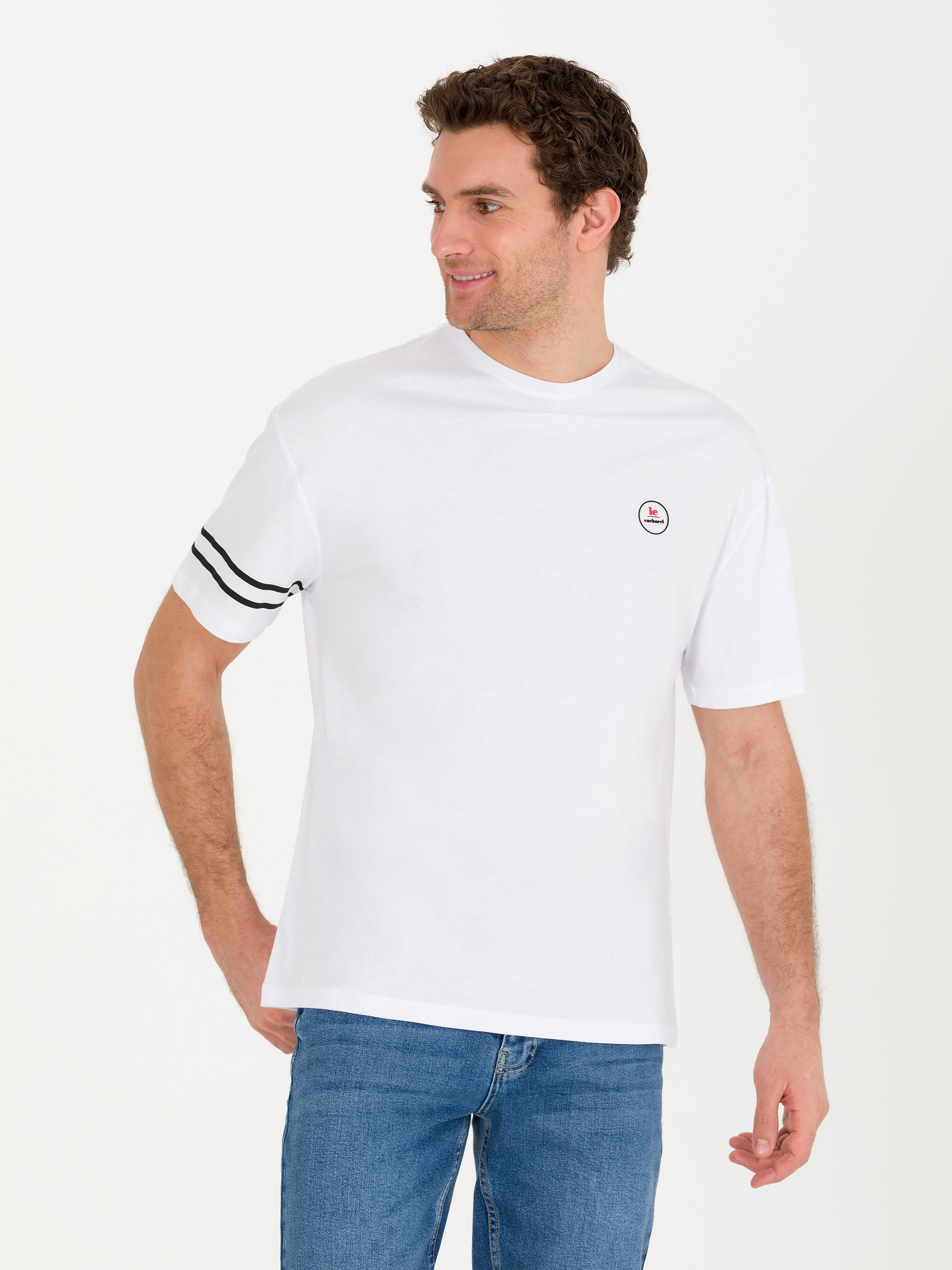 

Футболка мужская Cacharel G051SZ0110LE OVY белая 2XL, Белый, G051SZ0110LE OVY