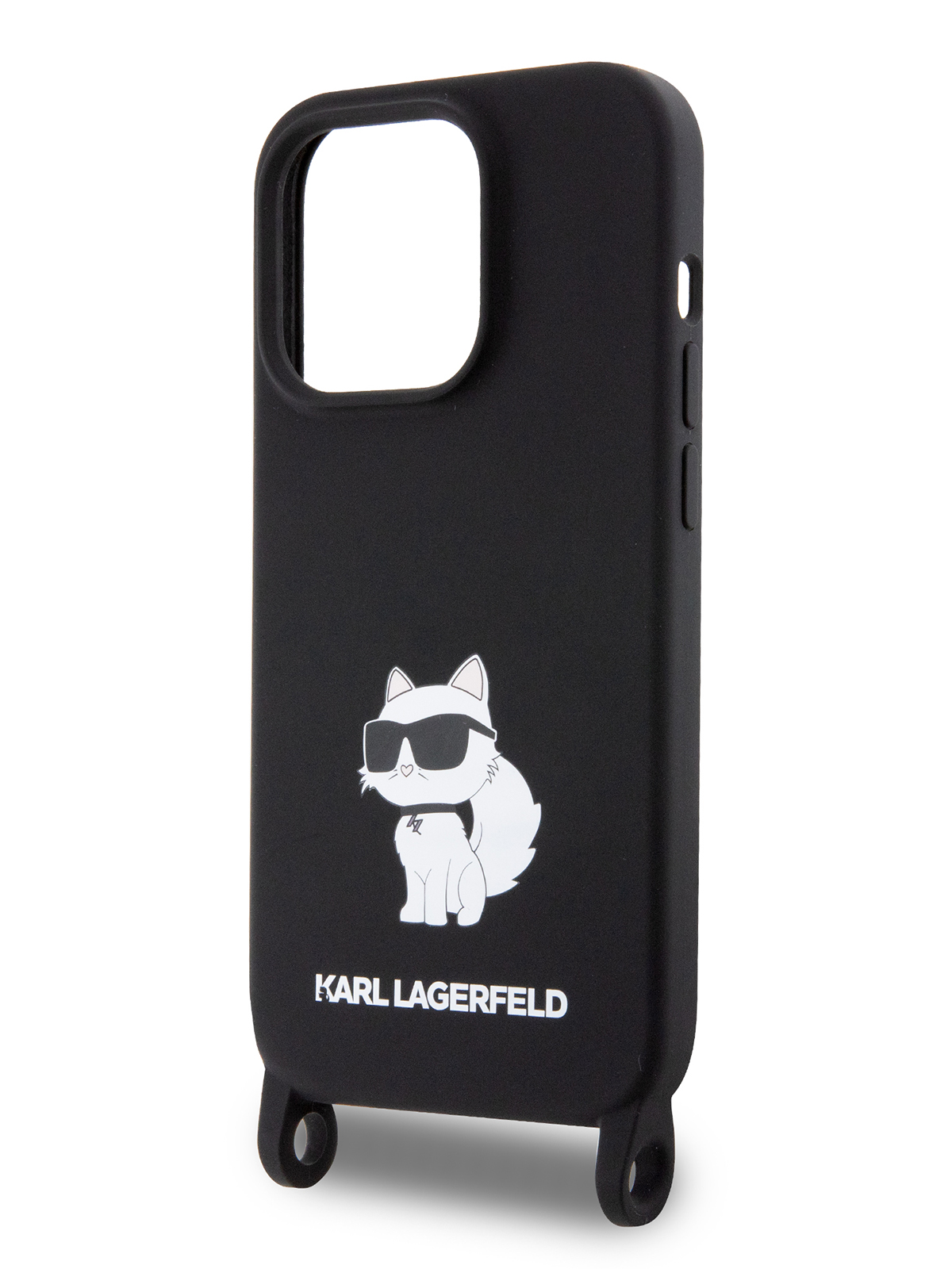 Чехол Karl Lagerfeld для iPhone 15 Pro Max с эффектом Soft touch NFT Choupette, черный