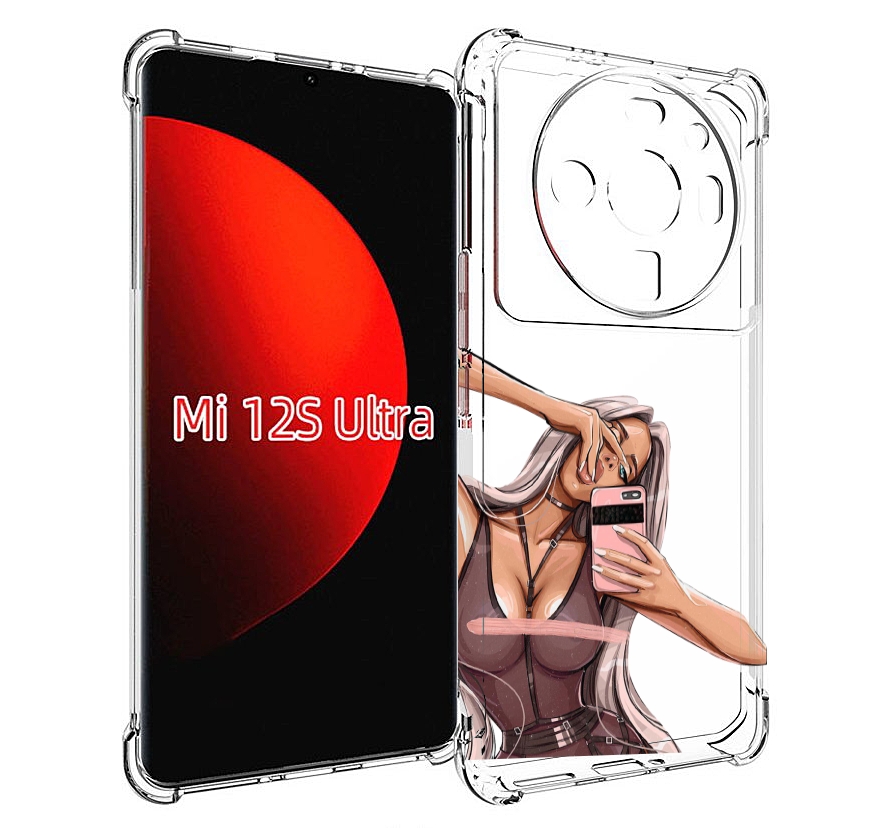 

Чехол MyPads девушка-в-прозрачной-одежде для Xiaomi 12S Ultra, Прозрачный, Tocco