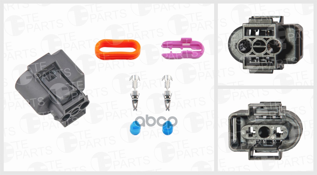 

Разъём 2х Контактный (Комплектация: 2-Pin, 2 Уплотнения, Фиксатор, Уплотнение) TE PARTS ар