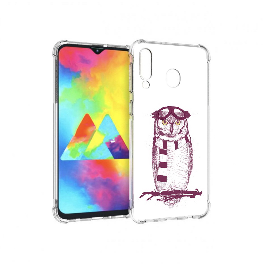 

Чехол MyPads Tocco для Samsung Galaxy M30 сова-летчик (PT138437.525.612), Прозрачный, Tocco