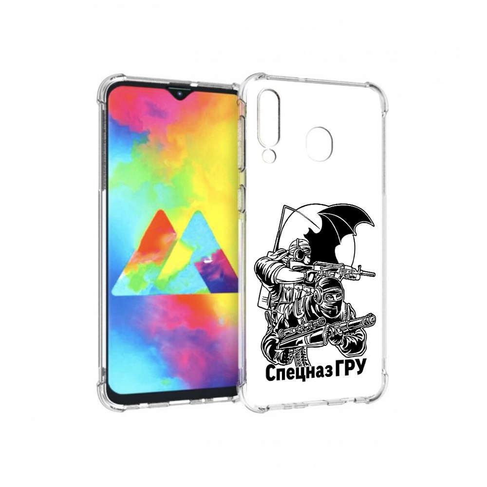 

Чехол MyPads Tocco для Samsung Galaxy M30 спецназ гру (PT138437.525.618), Прозрачный, Tocco
