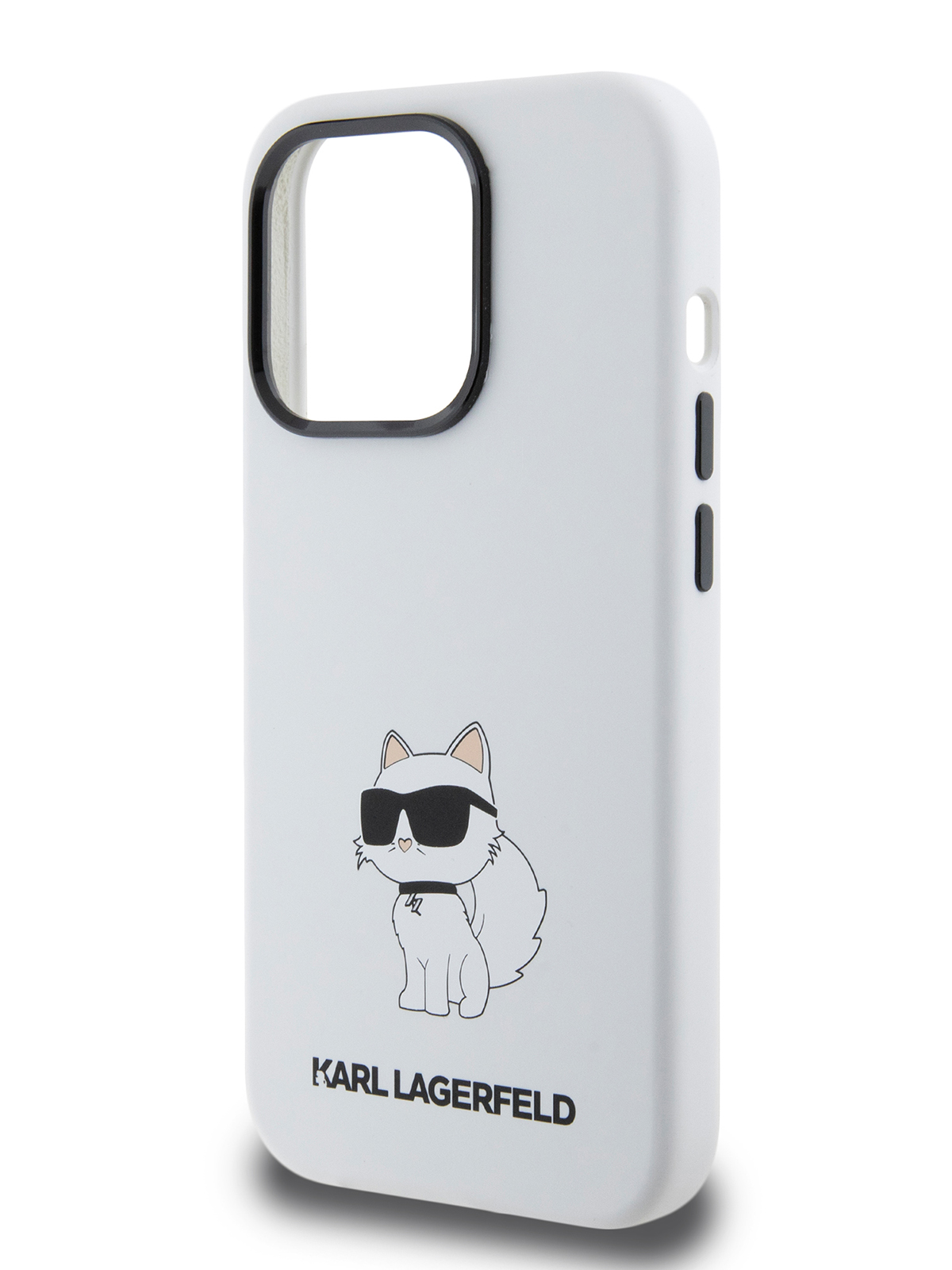 

Чехол Karl Lagerfeld для iPhone 15 Pro Max с принтом NFT Choupette, белый