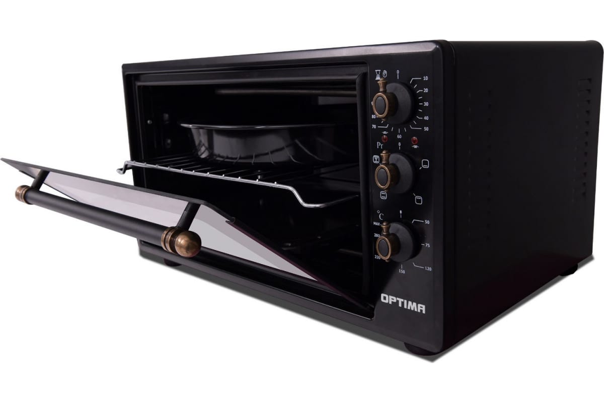 

Мини-печь OPTIMA OF-48BLR Black, OF-48BLR